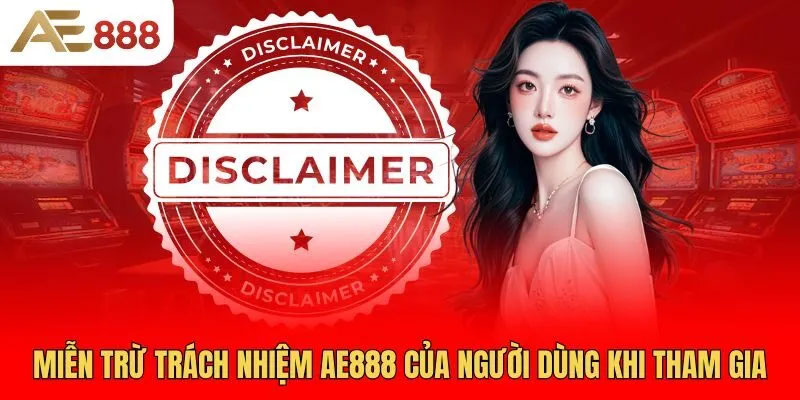 Quyền và nghĩa vụ của người chơi liên quan đến miễn trừ trách nhiệm AE888
